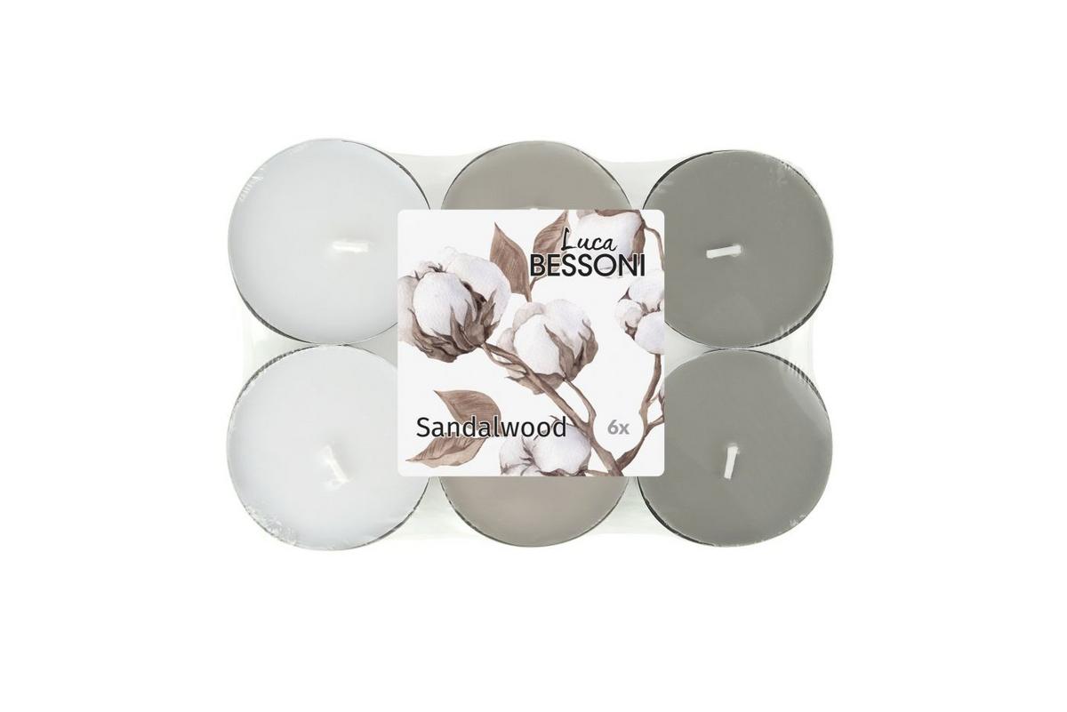 Teelichtset Heike - Silberfarben/Grau, Basics, Naturmaterialien/Textil - Luca Bessoni