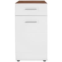 Komód Avensis New - tölgyfa színű/fehér, Konventionell, faalapú anyag (45/85,4/37cm) - Luca Bessoni