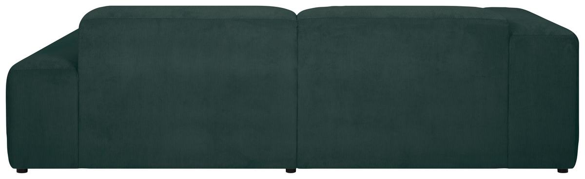 Ecksofa Hannah Grün 252x170 cm - Schwarz/Grün, Design, Textil (252/170cm) - MID.YOU