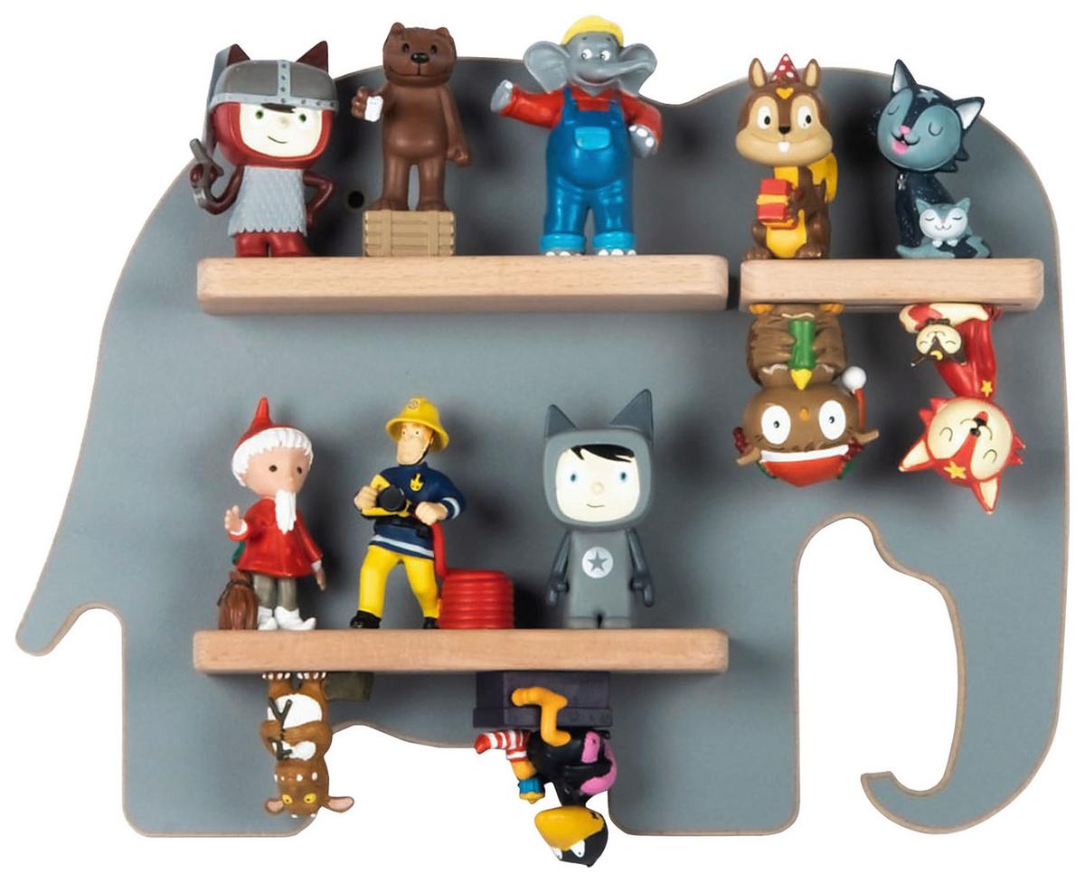 Kinderregal Boarti Grau B: 33 cm - Grau, MODERN, Holzwerkstoff (33/24/5cm) - MID.YOU