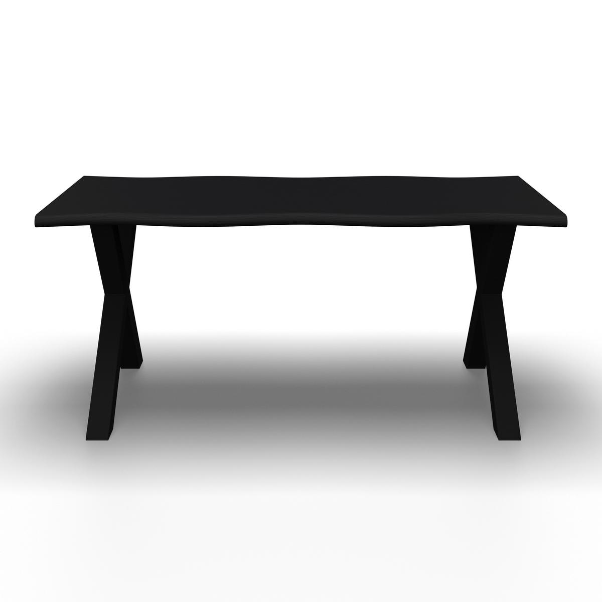 JÍDELNÍ STŮL LAUREL - černá, Moderní, kov/kompozitní dřevo (180/76/90cm) - Bessagi Home