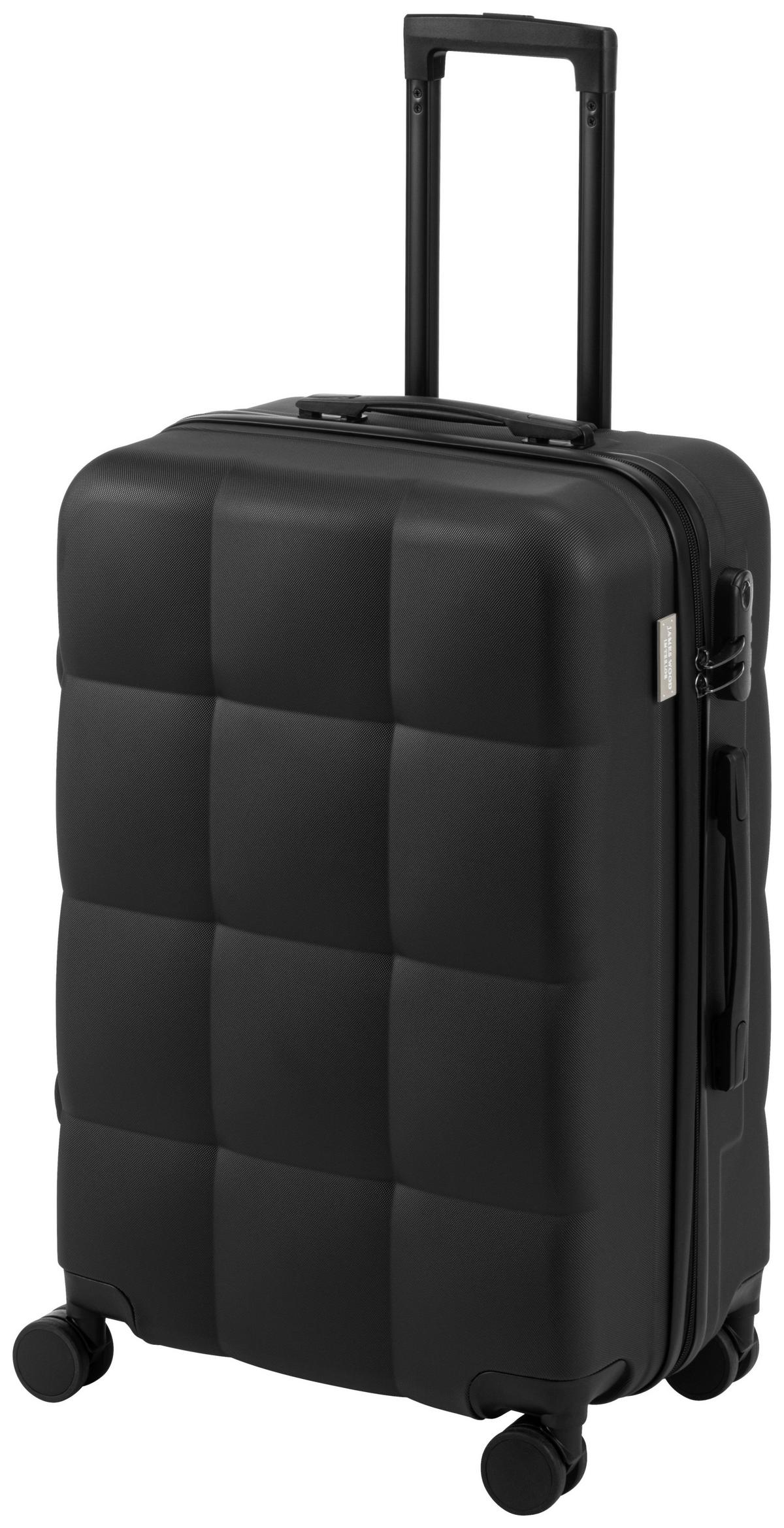 Reisekofferset Diego - Schwarz, KONVENTIONELL, Kunststoff/Textil - James Wood