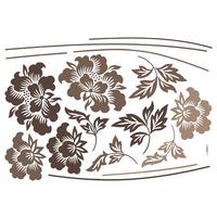 Dekosticker Taupe - Taupe/Klar, Natur, Kunststoff (100/70cm) - Komar