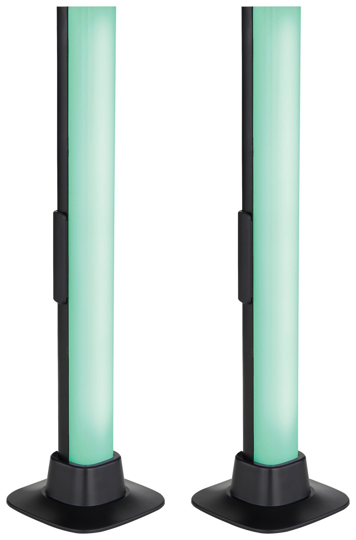 Tischleuchte Jenny - Opal/Schwarz, MODERN, Kunststoff (3/3/30cm) - Luca Bessoni