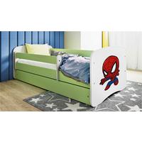 Kinder-/Juniorbett Babydreams Grün/Weiß B: 80cm - Birkefarben/Weiß, MODERN, Holz/Holzwerkstoff (80/160cm) - MID.YOU