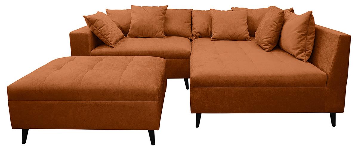 Pruno, Grau S: Rostfarben S: 247x174 Cm - Rostfarben/Schwarz, Design, Textil (247/174cm) - MID.YOU