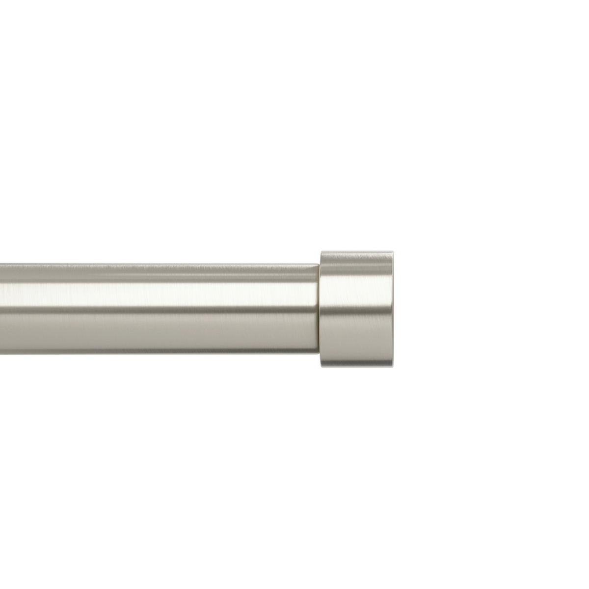 Vorhangstangenset Cappa Nickelfarben L: 168-305 cm - Nickelfarben, KONVENTIONELL, Kunststoff/Metall (168-305cm) - Umbra