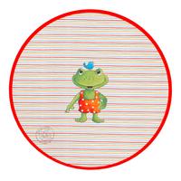 Kinderteppich Ga-614 100 Rund - Rot/Orange, Trend, Textil (100cm)