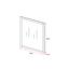 Zrkadlo Rico - biela, Moderný, drevo/sklo (48/68/1,50cm) - Modern Living Zrkadlo Rico - biela, Moderný, drevo/sklo (48/68/1,50cm) - Modern Living