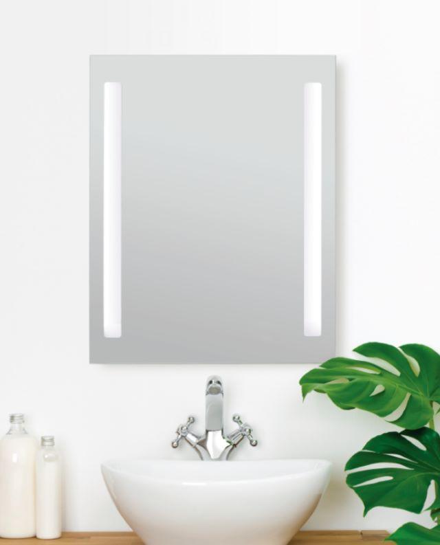 Rahmenloser und dimmbarer Leuchtspiegel