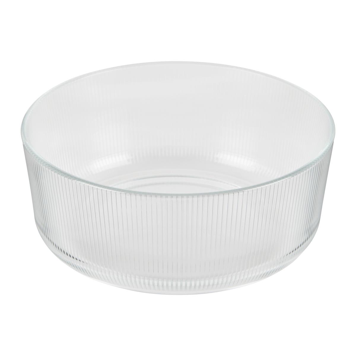 Schüssel Bea - Klar, Design, Glas (18/7,5cm) - Luca Bessoni
