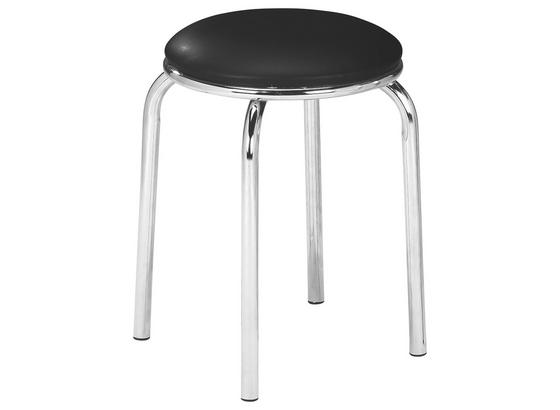 Stolička Pub - čierna, Konvenčný, kov/plast (46/45cm) Stolička Pub - čierna, Konvenčný, kov/plast (46/45cm)