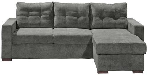 Sedacia súprava v tvare L ADONE sivá - čierna/sivá, Basics, kompozitné drevo/textil (230/154cm) - MID.YOU