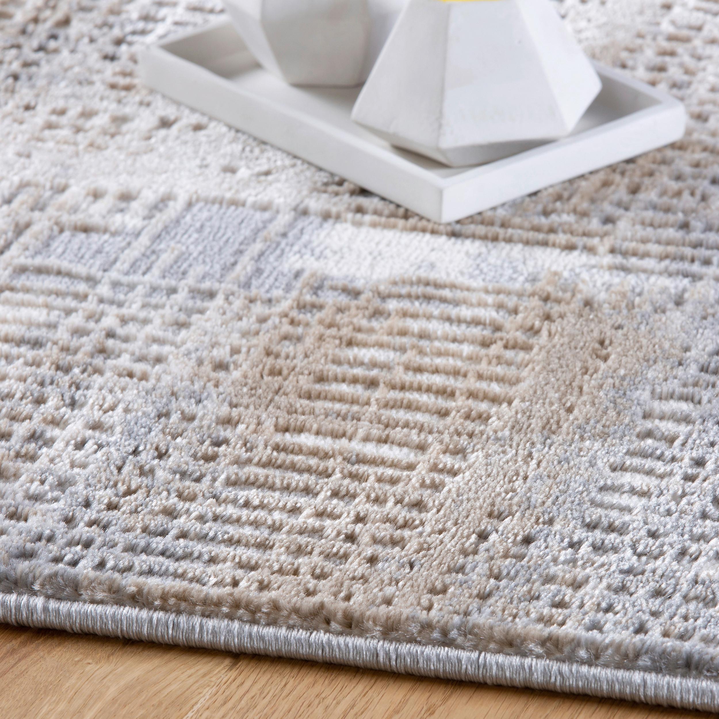 Webteppich My Salsa - Taupe, Design, Textil (160/230cm) - Obsession