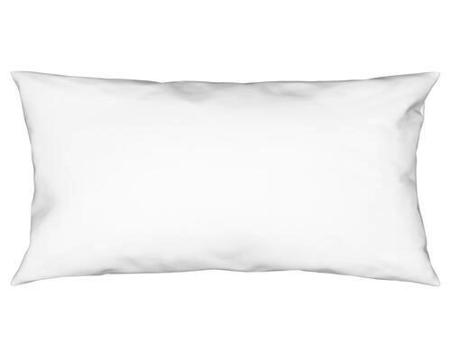 Kissenhülle Vicky 40x80 Cm Jersey Weiß + Reißverschluss - Weiß, KONVENTIONELL, Textil (40/80cm) - Ele