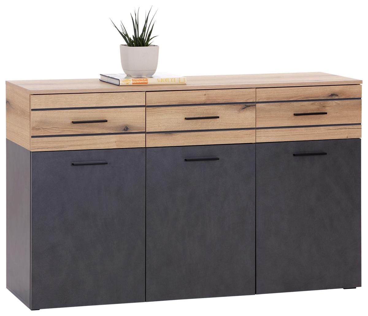 Kommode B: 150 Cm Limit Coast Evoke Eiche Dekor/matera - MODERN, Holzwerkstoff (150/91/40cm) - Ondega