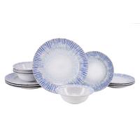 TAFELSERVICE Summertime Weiß Hellblau - Weiß/Hellblau, Design, Keramik - Creatable