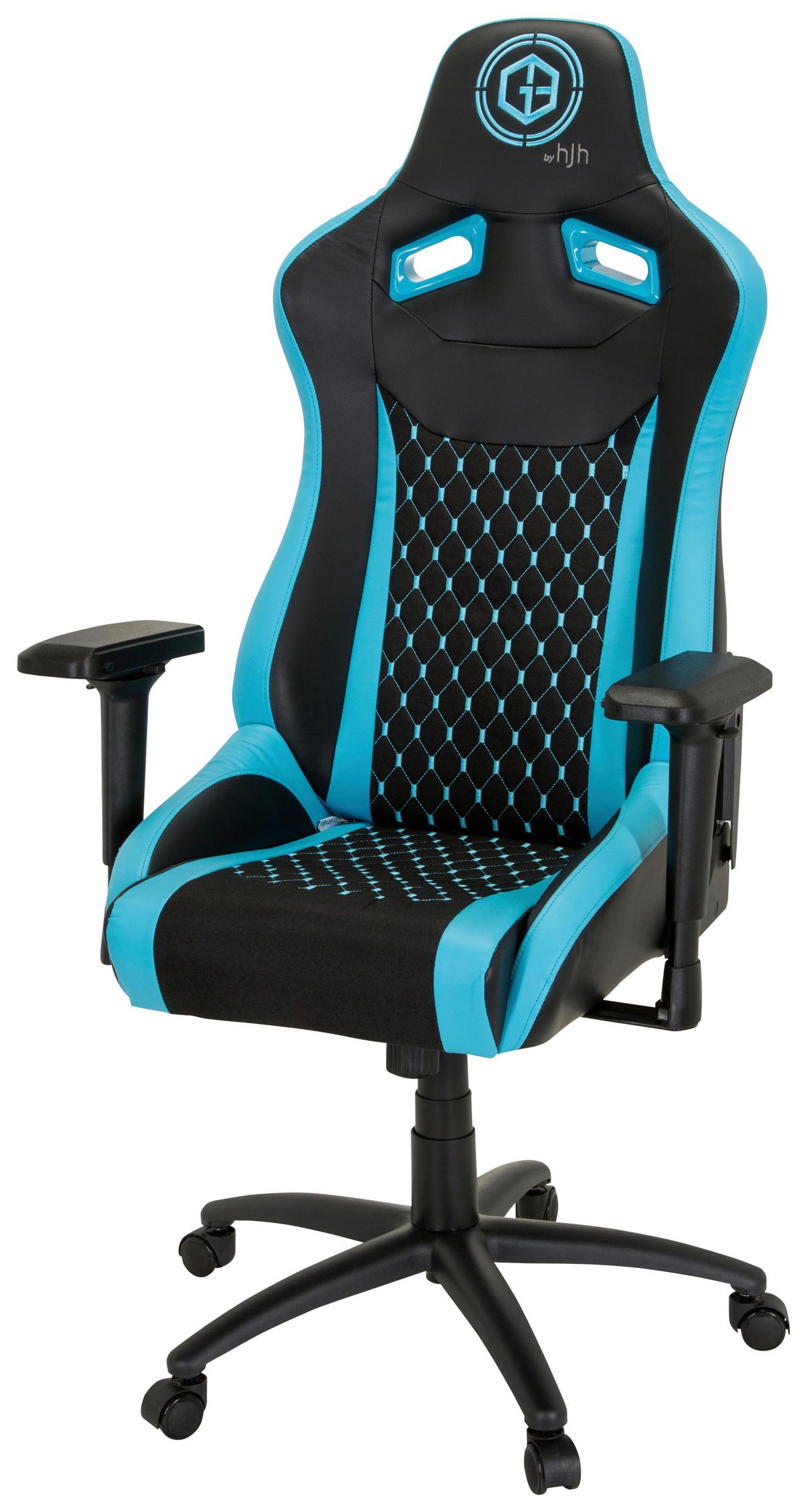 Gamingstuhl Gamebreaker Sx 04 Schwarz/Türkis - Türkis/Schwarz, MODERN, Kunststoff/Textil (74/137/66cm) - MID.YOU