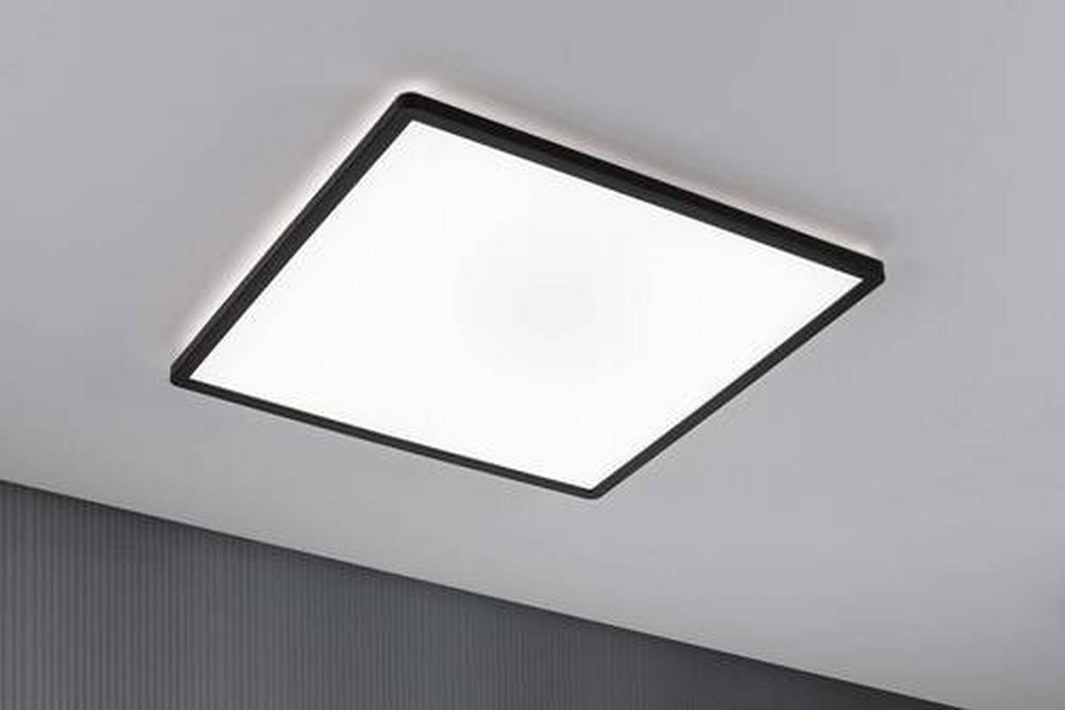 LED-Paneel L: 42 cm dimmbar - Schwarz, Basics, Kunststoff (42/42cm) - Paulmann