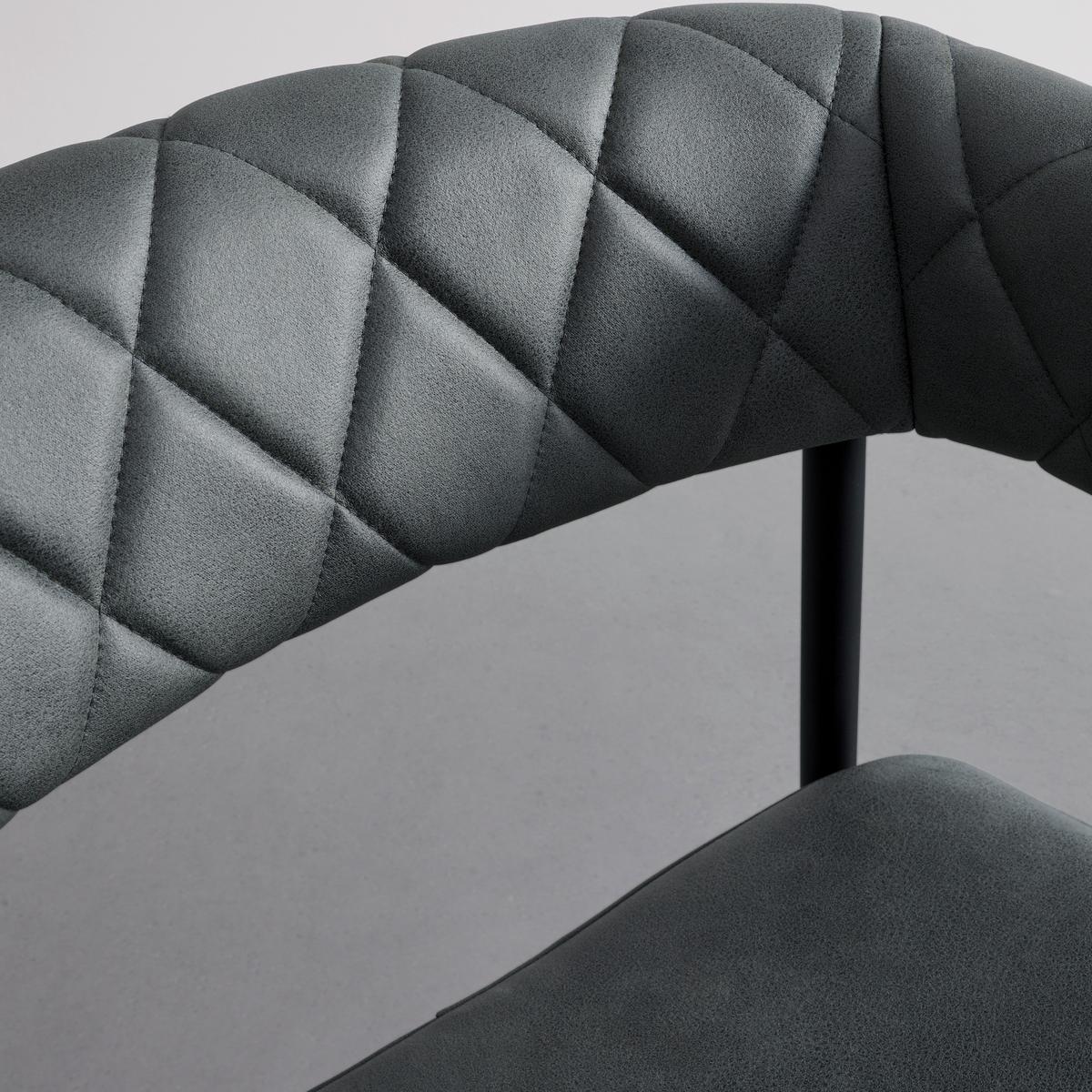 Jedálenská stolička LANI, zelená - čierna/sivá, Modern, kov/drevo (55/76/57cm) - Bessagi Home