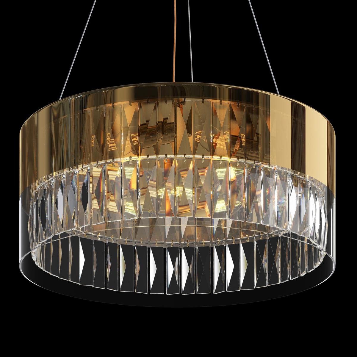 Pendelleuchte Wonderland - Goldfarben, Basics, Glas/Metall (50/20,5/50cm) - MAYTONI