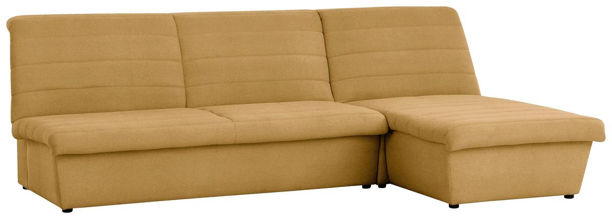 Ecksofa Looks Viii - Senfgelb/Schwarz, Design, Textil (274/168cm) - LOOKS by W.Joop