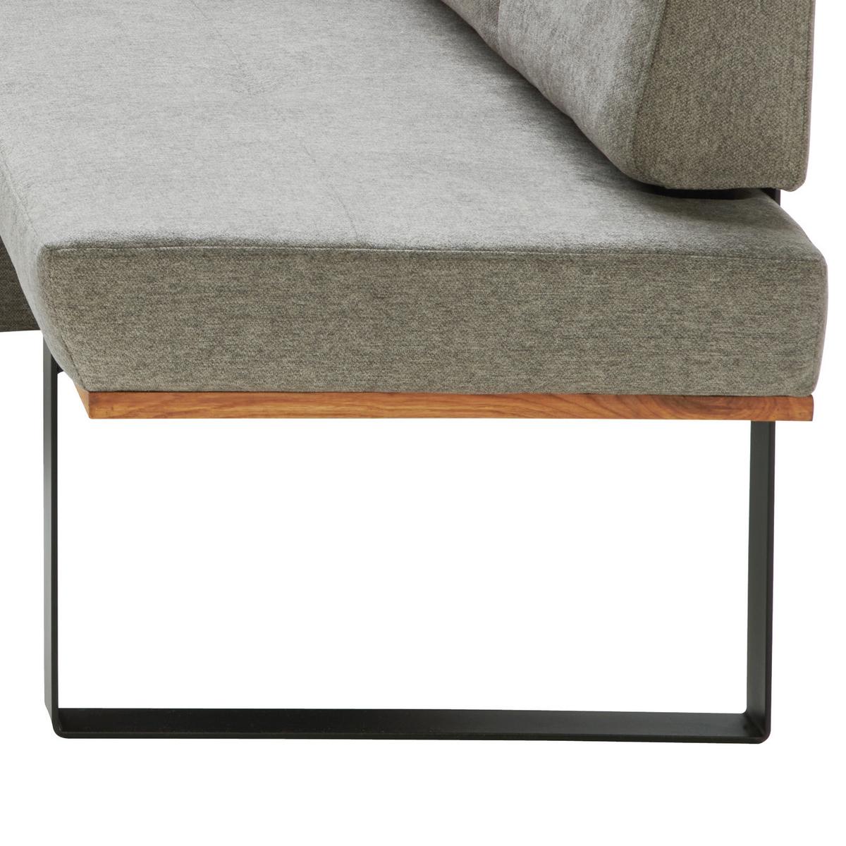 Eckbank Dunkelgrau/schwarz Tristan 225x175 Cm - Schwarz/Grau, MODERN, Holz/Textil (225/175cm) - James Wood