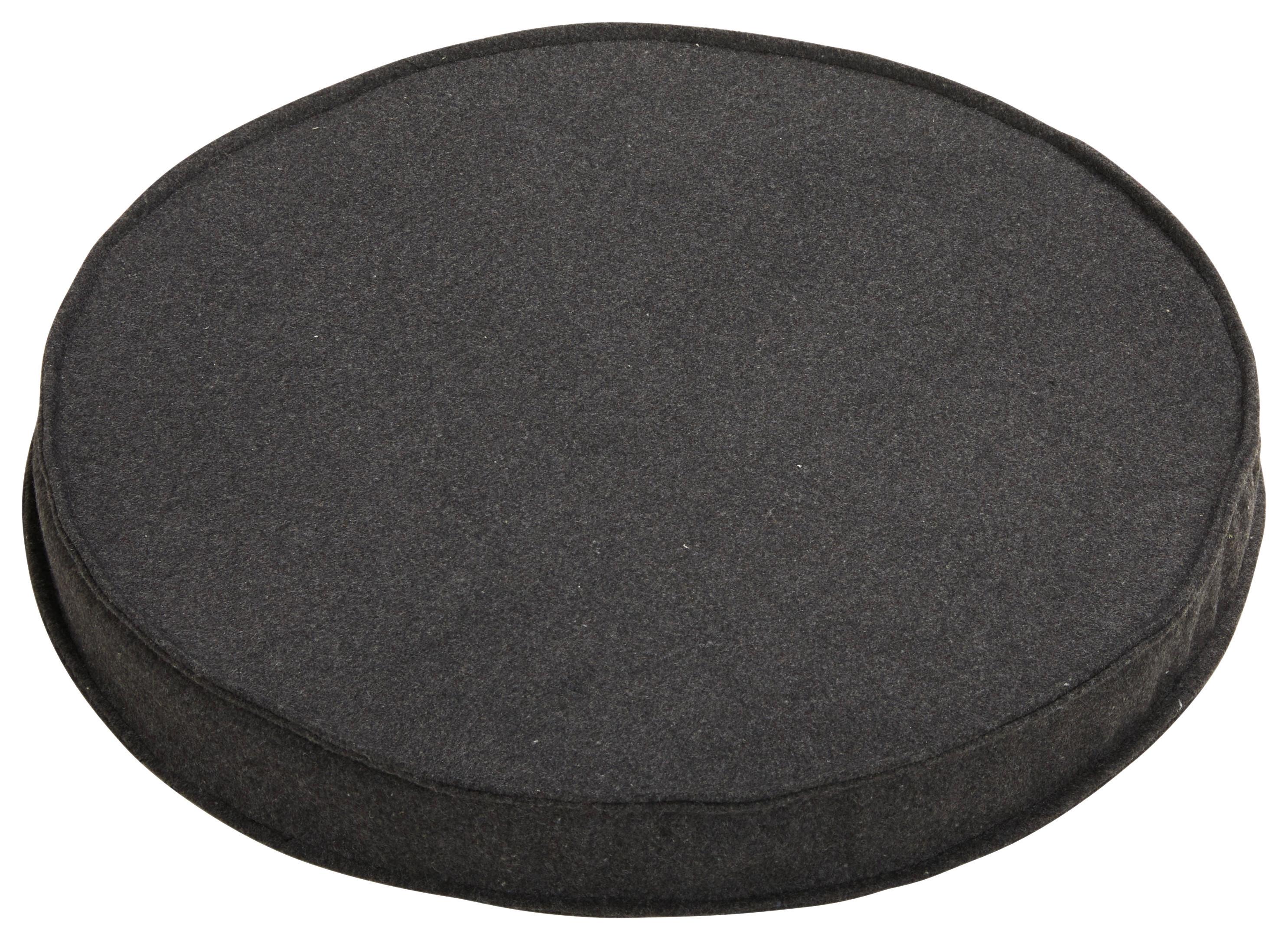 Sitzkissen Stockholm - Anthrazit, MODERN, Textil (40/4cm) - Luca Bessoni