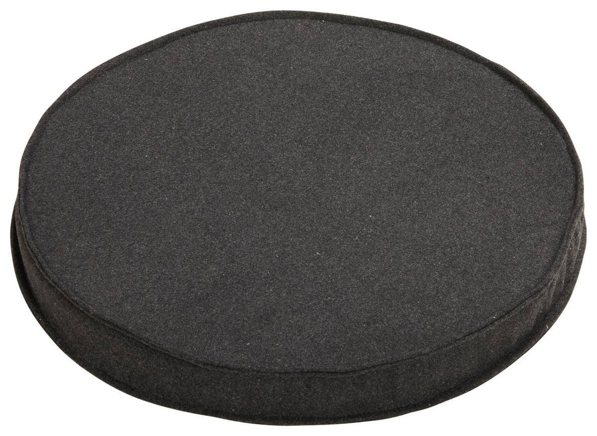 Sitzkissen Stockholm - Anthrazit, MODERN, Textil (40/4cm) - Luca Bessoni