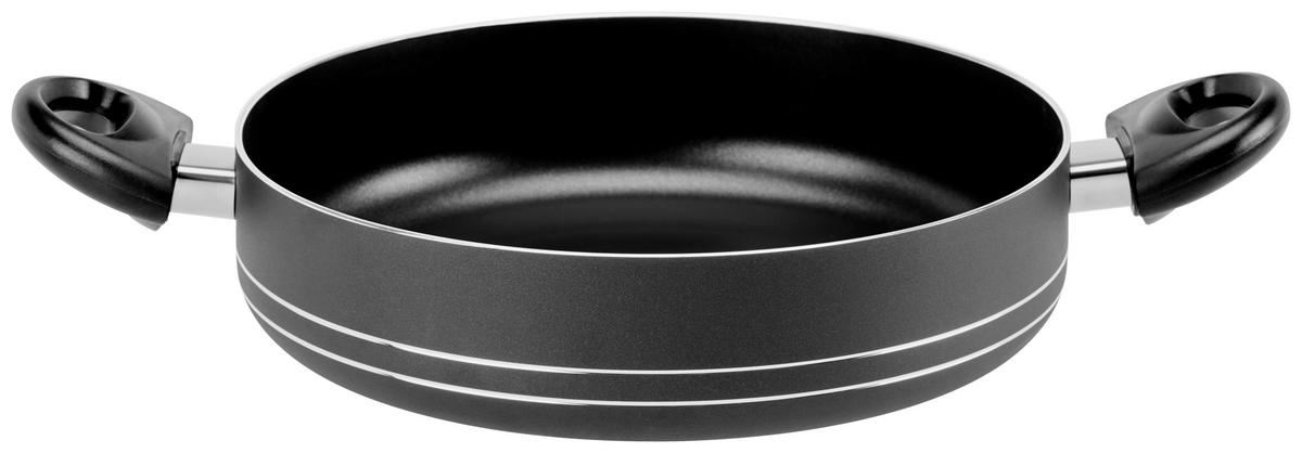 Servierpfanne Verena D/h: Ca. 26/6,5 Cm Aluminium - Klar/Edelstahlfarben, MODERN, Glas/Kunststoff (26/6,5cm) - Luca Bessoni