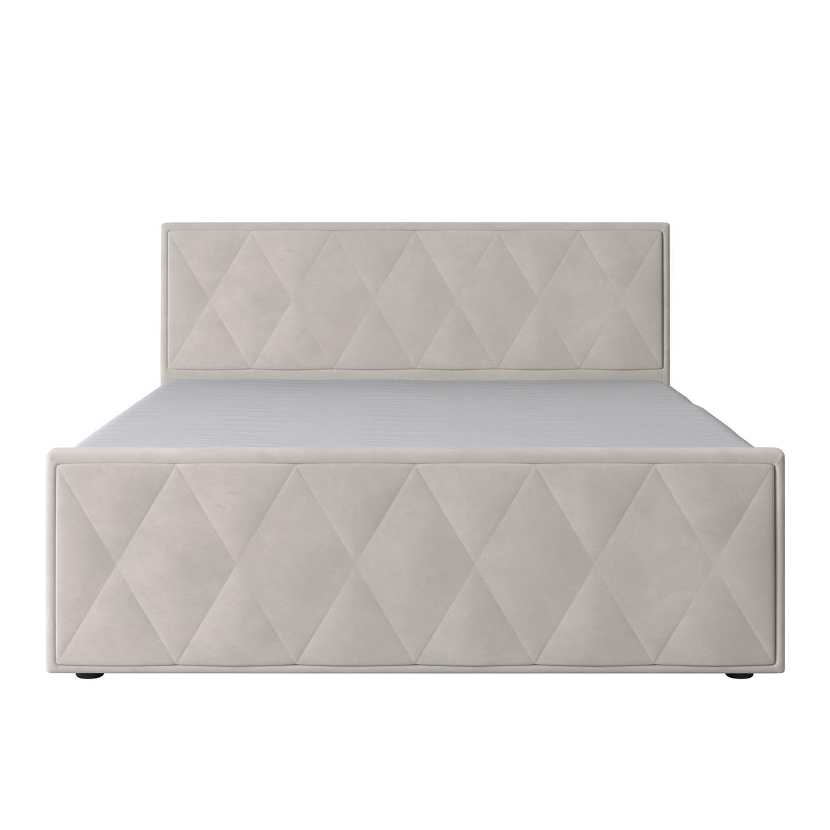 Boxspringbett mit Bettkasten Porto 180x200 cm Weiß - Schwarz/Weiß, MODERN, Karton/Holzwerkstoff (180/200cm) - MID.YOU