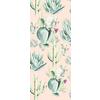 Vliestapete Cactus Rose Panel - Rosa/Grün, Basics (100/250cm) - Komar