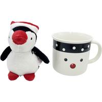 Óriáscsésze Ted Kb. 400ml - fekete/kék, Basics, textil/kerámia - Luca Bessoni