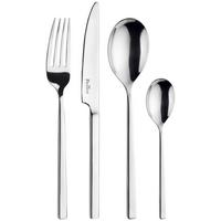 Besteckset Tie 24-Teilig Edelstahlfarben - Edelstahlfarben, Basics, Metall (32/32/44cm) - Pintinox