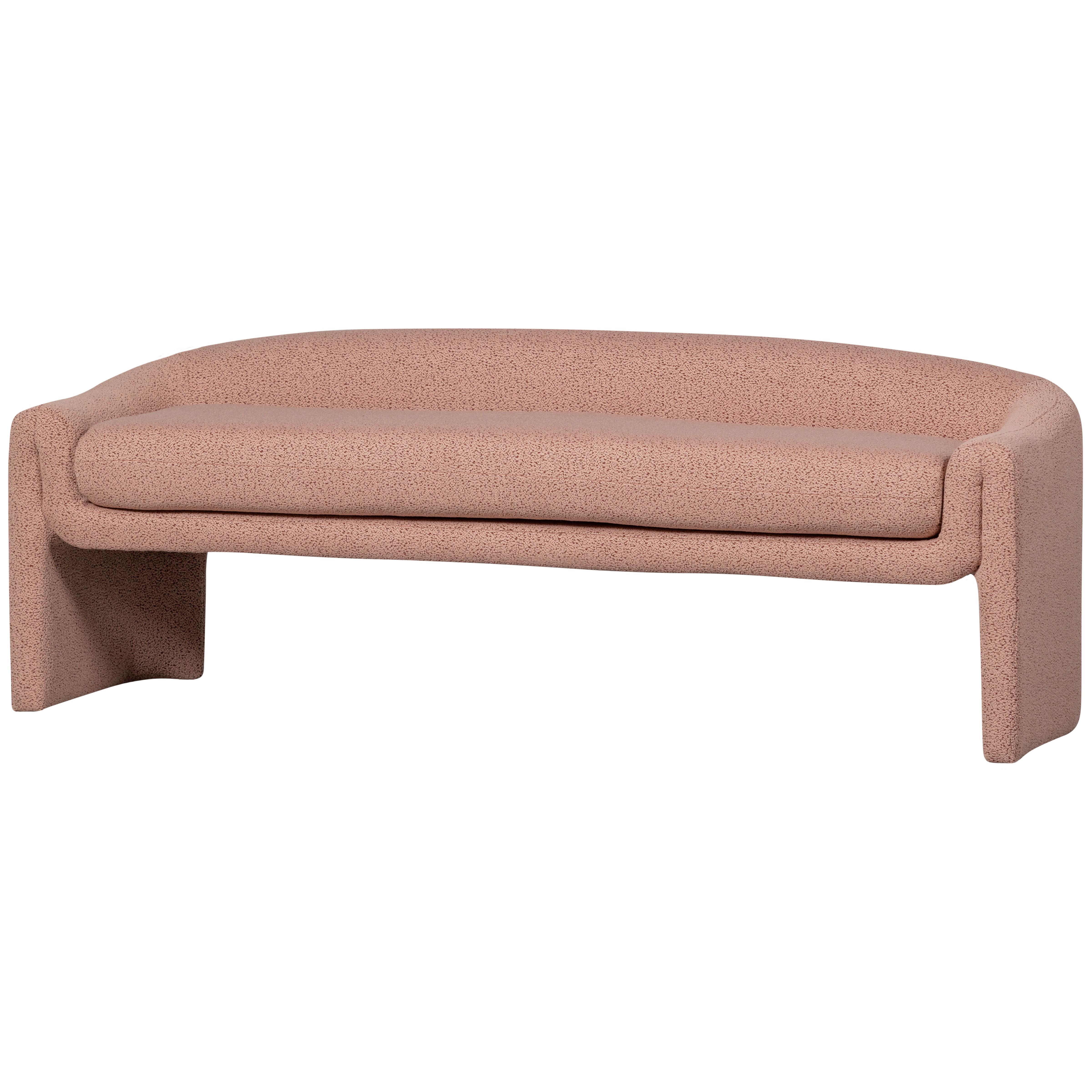 Sitzbank Zone Rosa B: 160 Cm - Rosa, Design, Textil (160/60/52cm) - Livetastic