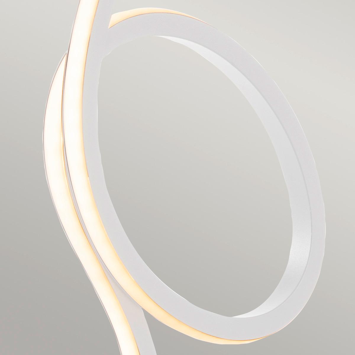 LED-Schreibtischleuchte Flamingo-Tl-Wht - Weiß, Trend, Kunststoff/Metall (15/50cm) - Elstead Lighting