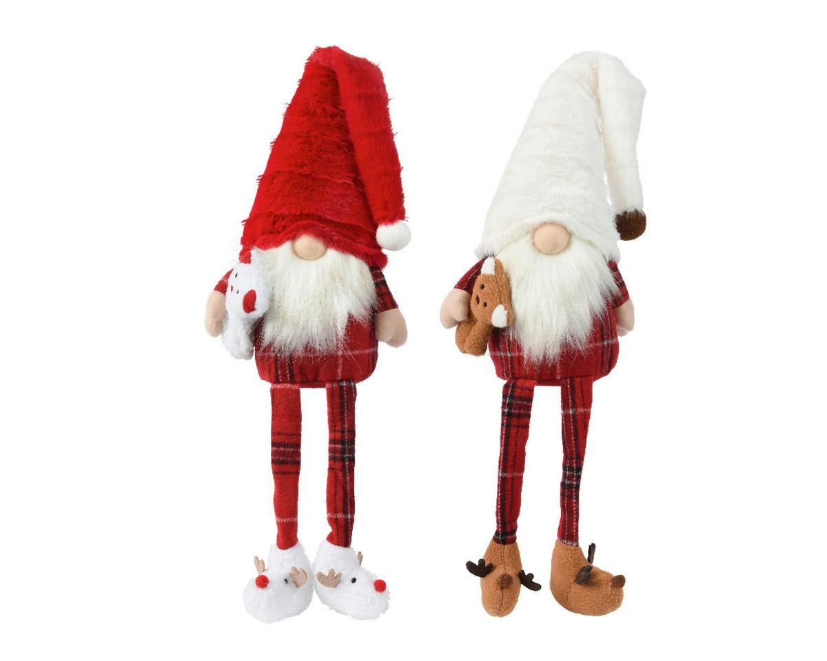 Vianočná figúrka "GNOME POLYESTER HARD BODY AND - Basics, textil/plast (17.8/10.3/73cm)