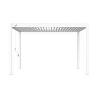 Pergola Classic 400x300 cm Weiß Stahl - Weiß, Basics, Metall (400/255/300cm) - WEIDE