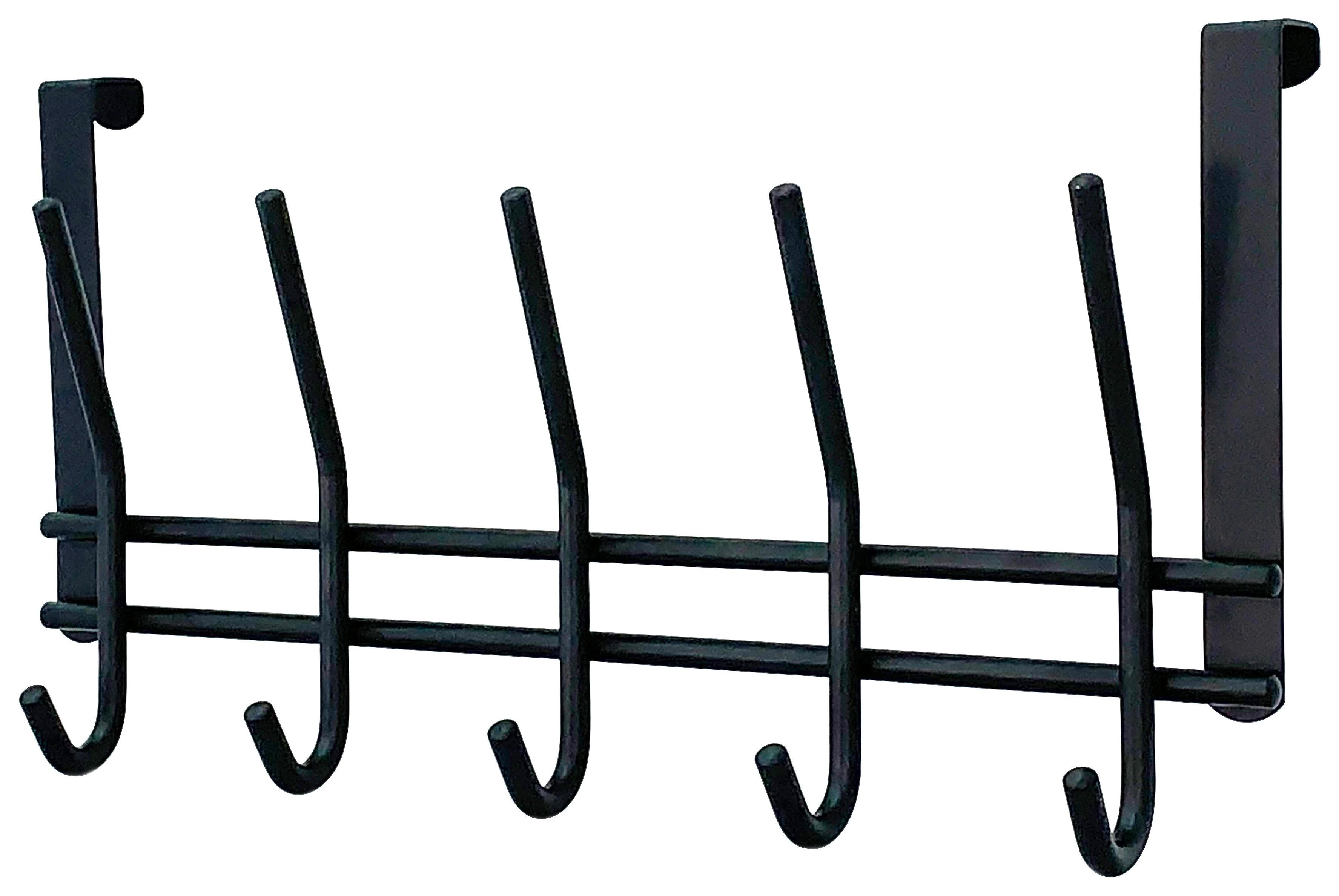 HAKENLEISTE ELLA 1 - Schwarz, MODERN, Metall (38/18/9,3cm)