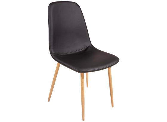Stuhl Svenja II - Eichefarben/Schwarz, MODERN, Textil/Metall (45,5/86,5/53cm) Stuhl Svenja II - Eichefarben/Schwarz, MODERN, Textil/Metall (45,5/86,5/53cm)