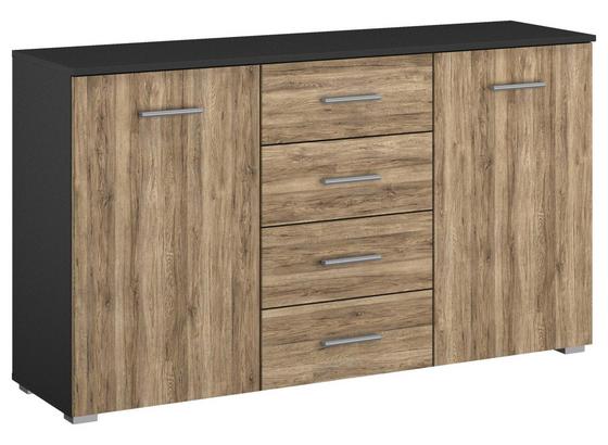 Kommode Borneo B: 140 cm Grau - Basics, Holzwerkstoff (140/81/42cm) Kommode Borneo B: 140 cm Grau - Basics, Holzwerkstoff (140/81/42cm)