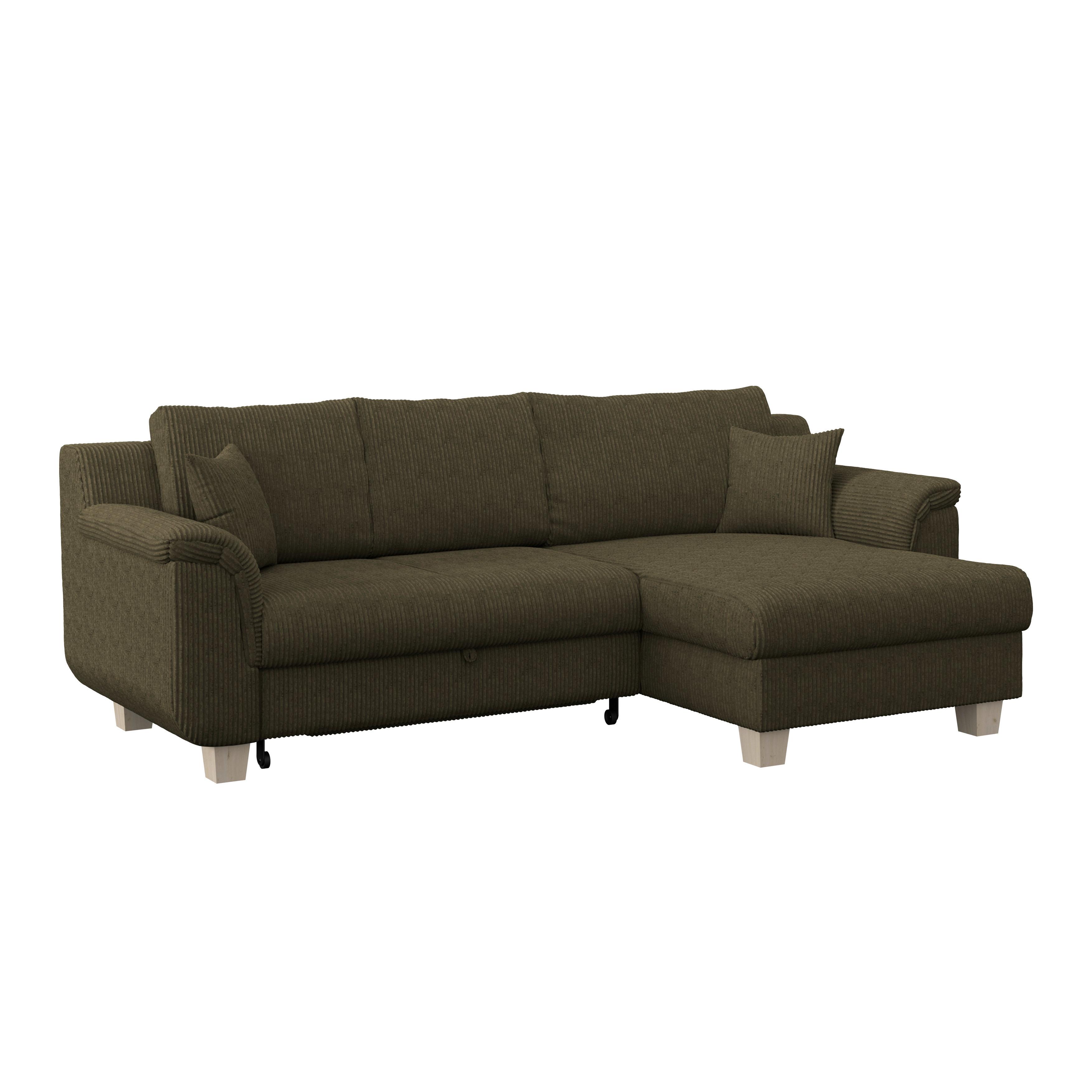 Rohová sedacia súprava ALEX, zelený menčester - zelená/prírodná farba, Modern, textil/plast (246/88/156cm)