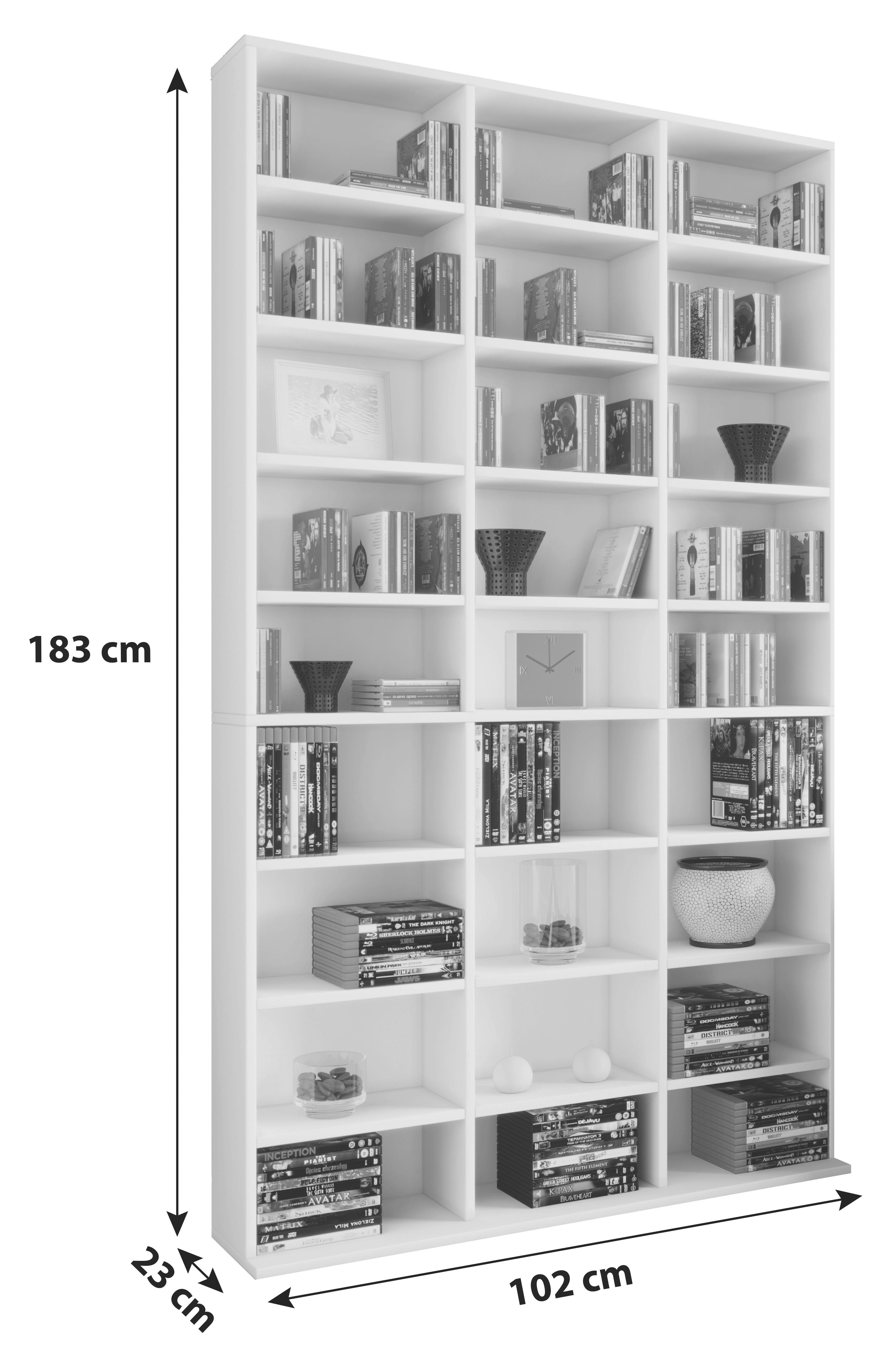 MID.YOU Standregal Megosa Maxi B 102cm, Buche Dekor