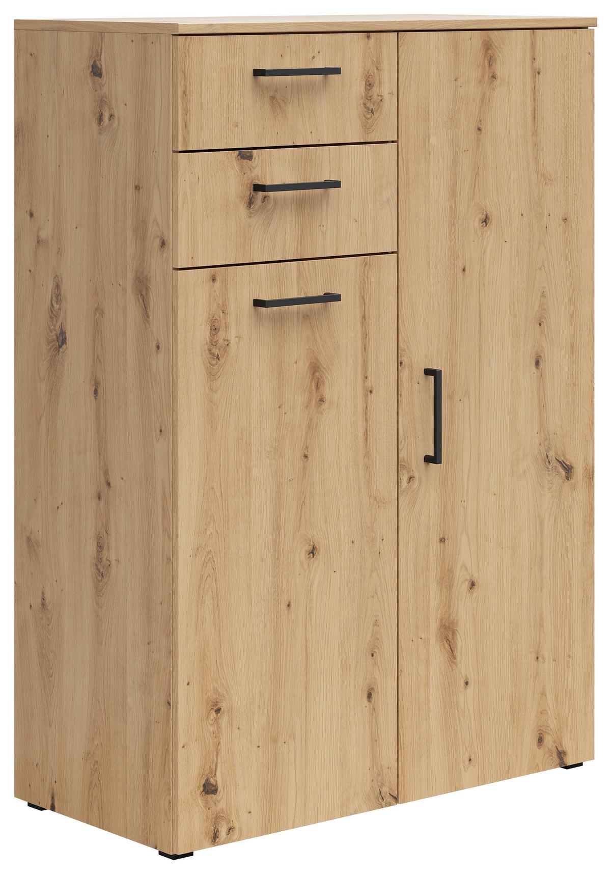 KOMODA Multistauraum - černá/antracitová, Moderní, kompozitní dřevo/plast (80/115/40cm)