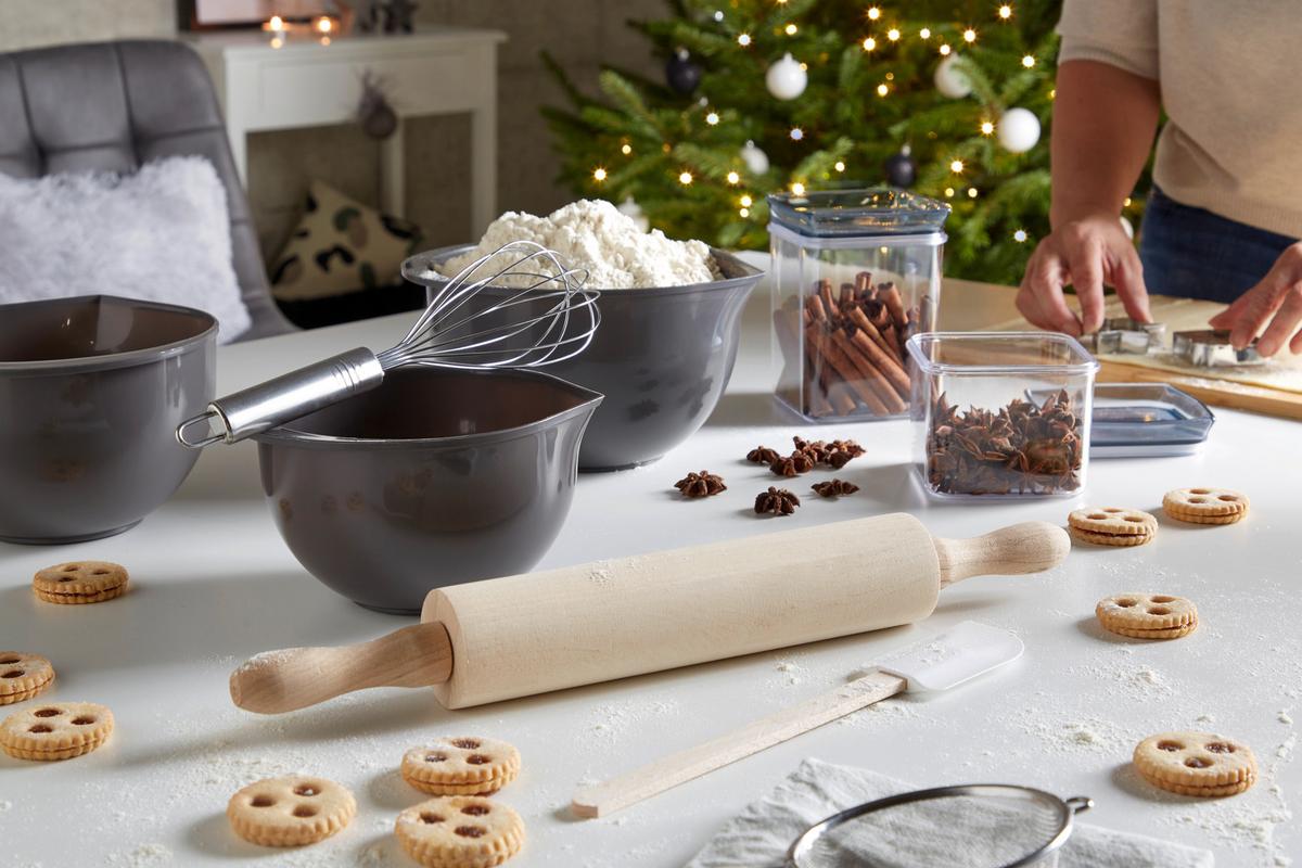 Teigrolle Aus Holz D/l: Ca. 5/45 Cm - Hellbraun, KONVENTIONELL, Holz (5/45cm) - James Wood