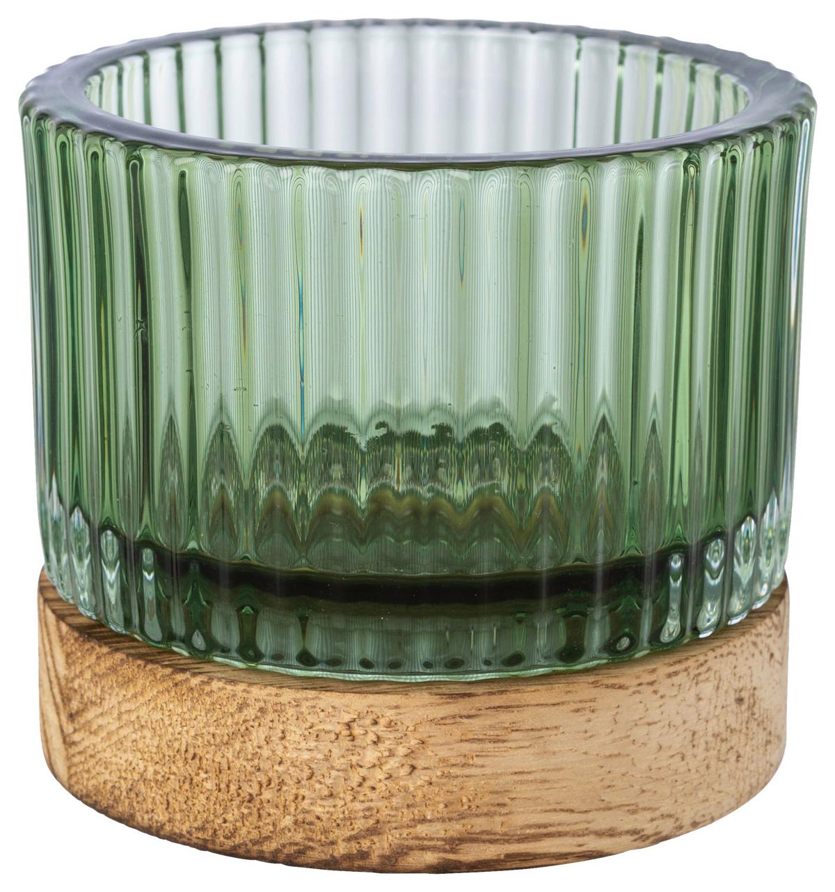 SVIETNIK MAJA II - hnedá/číra, Basics, sklo (8,5/13cm) - Modern Living