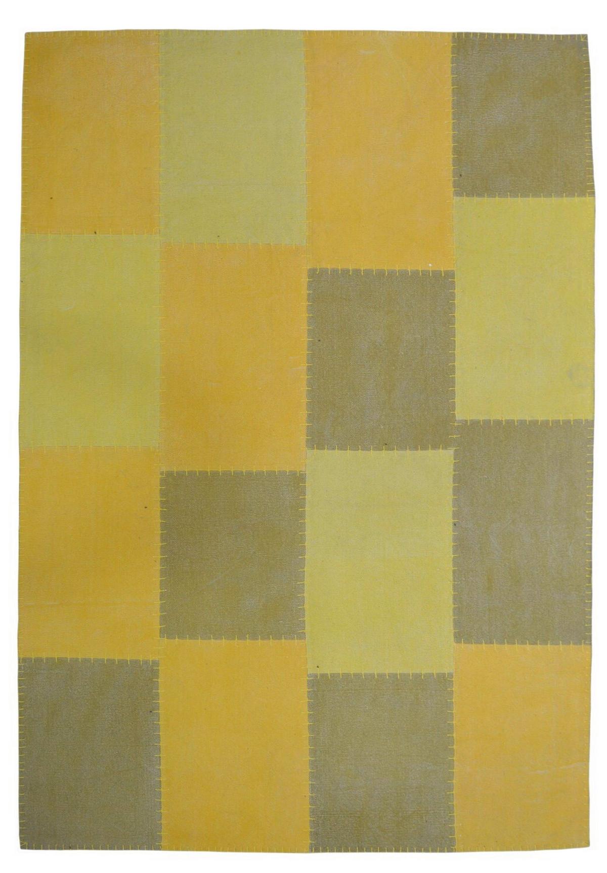 Flachwebeteppich, 120x170 Cm Lyrical 110 Multi/gelb 120x170 - Gelb/Multicolor, Basics, Textil (120/170cm) - Novel