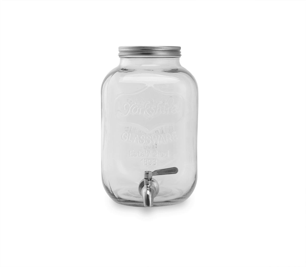 Getränkespender Transparent H: 27 Cm 5l - Transparent, Basics, Glas (27cm) - Echtwerk