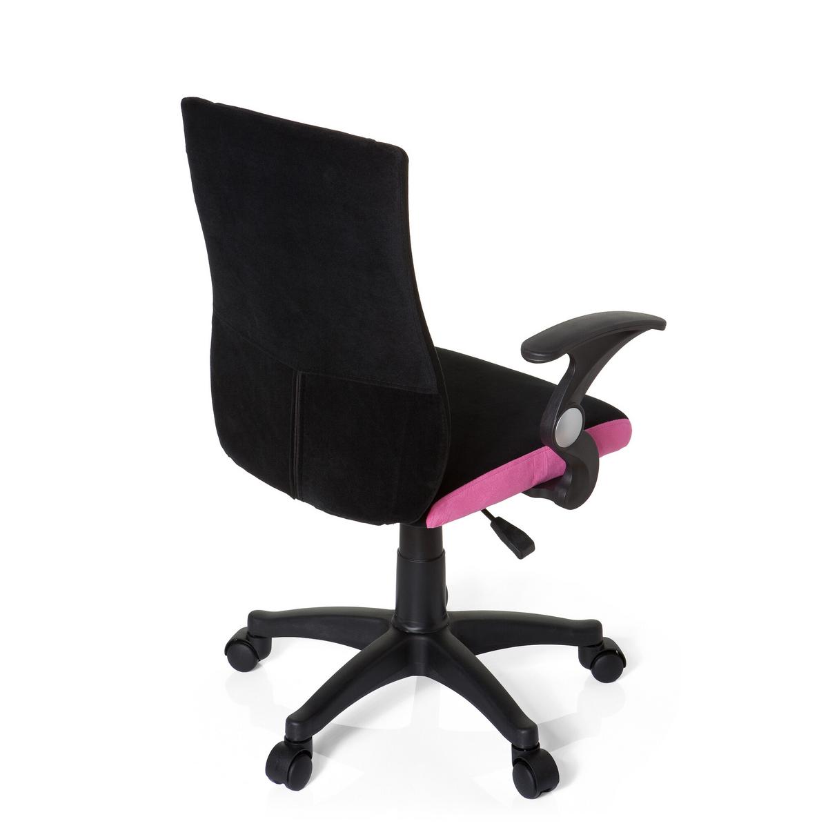 Jugenddrehstuhl Kiddy Pro Al Pink/Schwarz - Pink/Schwarz, Basics, Kunststoff (50/87-97/40cm) - MID.YOU