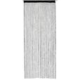 Fadenvorhang + Stangendurchzug Marietta 90x245 cm Schwarz - Schwarz, KONVENTIONELL, Textil (90/245cm) - Ondega